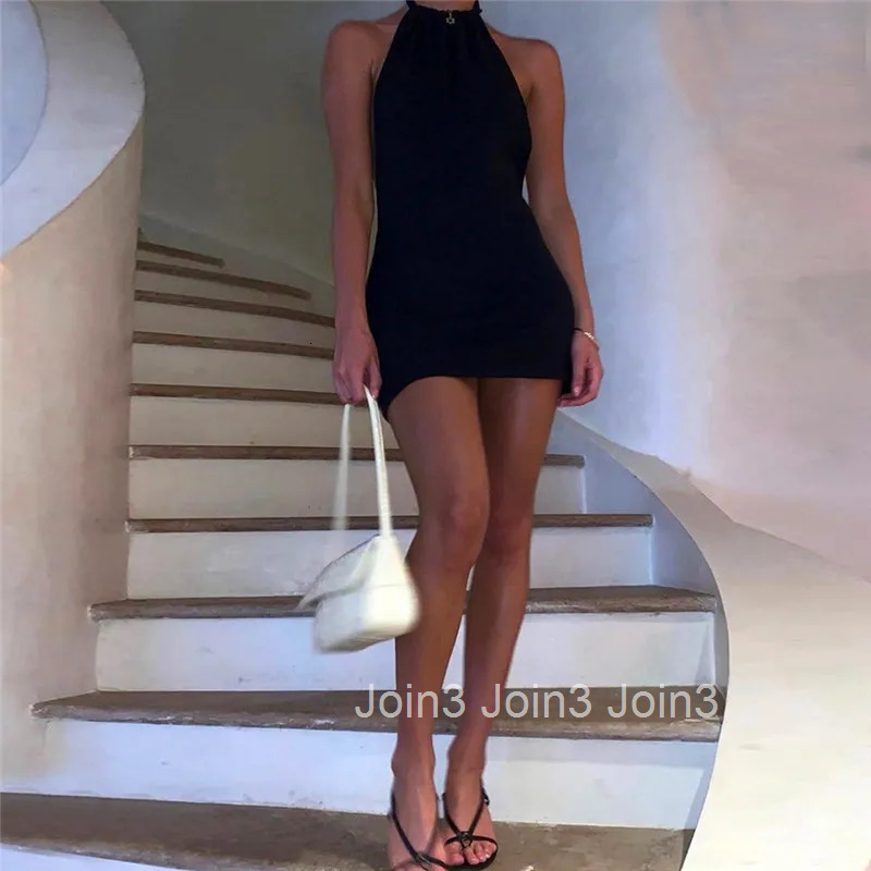 Sexy Summer Mini Y2K Backless Womens Casual Swing T-Shirt Dresses Beach Cover Up Pockets Plus Size Loose T-shirt Dress