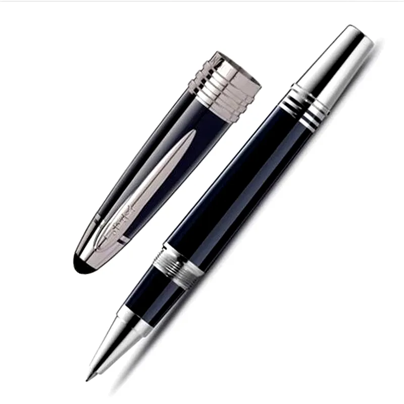 Special Edition John F Kennedy Carbon Fibre Rollerball Pen MB JFK Ballpoint Pen Office Writing Fountain Pens With Serial Number