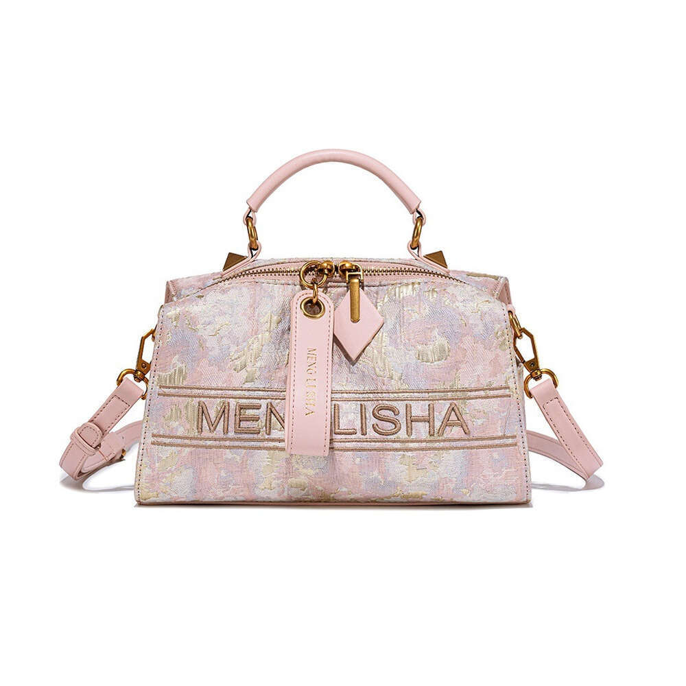 2025 New Classic Monogram Handbag Boston Pillow for Women Commuting Fashion Simple Shoulder Crossbody Bag