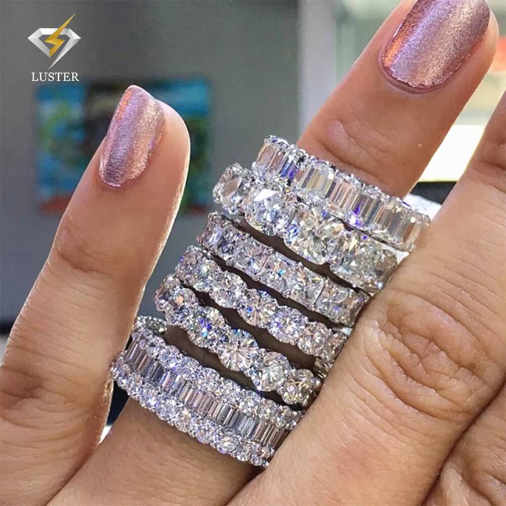 Custom 1 2 3 Ct GRA VVs Moissanite Engagement Ring Solid Gold 925 Sterling Silver for Women Men Luxury Jewelry