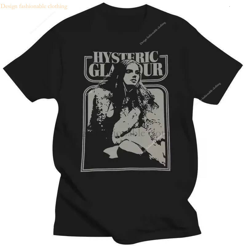 2025 New Men's T-Shirts Hysteric Glamour Break on Through To The Other Side Tee Women Clothings Cotton Round Neck Tshirt Loose Casual Vintage Unisex c28
