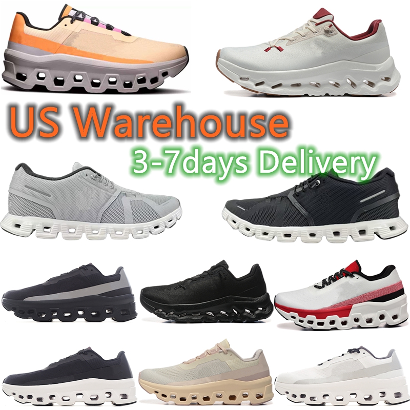 US Stocking Designer Shoes 5 X 3 Running Men Women Shoes Marathon women Casual Shoes Run All Black White Pink Mens Womens Pearl Brown Sand Glacier