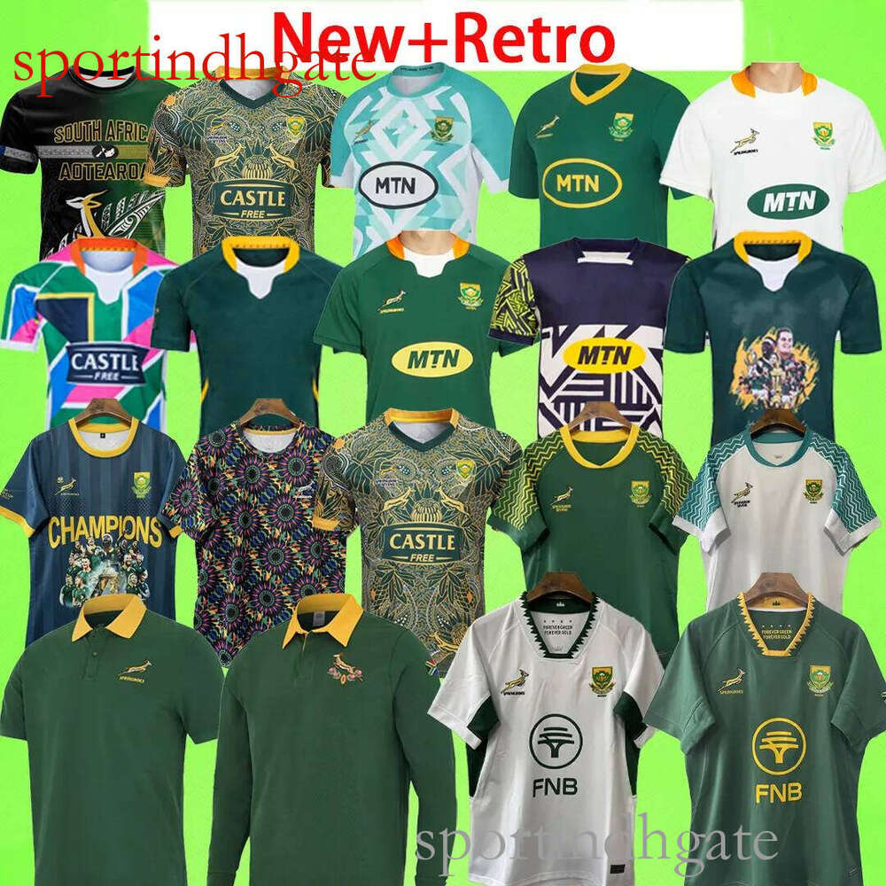 Rugby Jersey Set: Retro Modern South Africa Style for Kids Adults, Sevens Kit & Cricket Uniform Options