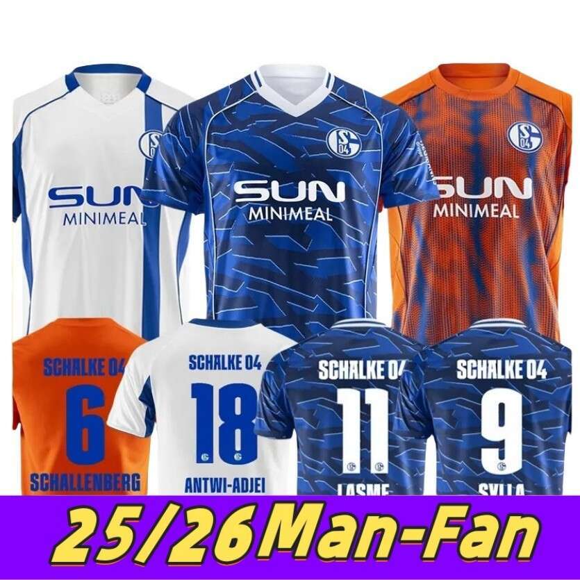 2025 2026 FC Schalke 04 Soccer Jerseys ANTWI-ADJEI SCHALLENBERG YOUNES KARAMAN Football Shir 25 26 MATRICIANI WASINSKI HAHE BACHMANN Men kids ki