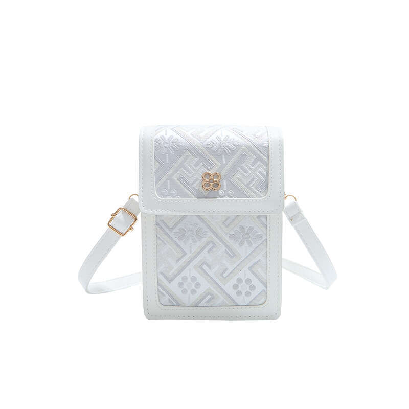 Brocade Jacquard Pattern Edge Ribbon Guangxi Zhuang Traditional Culture Ethnic Characteristic Bag