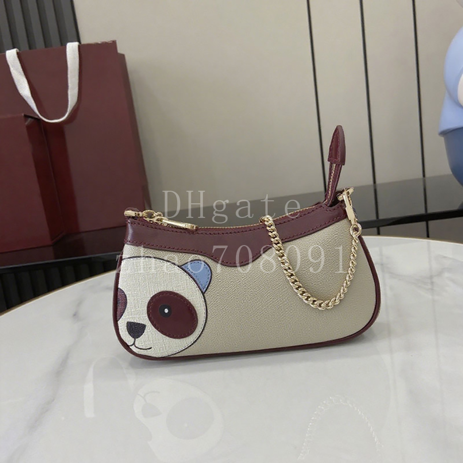 Canvas Leather Designer Bag Handbag Mini size 19CM Diamond quality Luxury Clutch Bag Chain Bag With Box 25G818763A