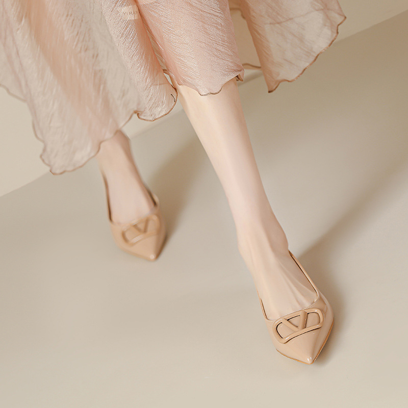 Free delivery designer Dress Shoes Pointed Toes sandals slippers heel slides womans summer female sandal outdoor Slipper woman party office szie 35-43