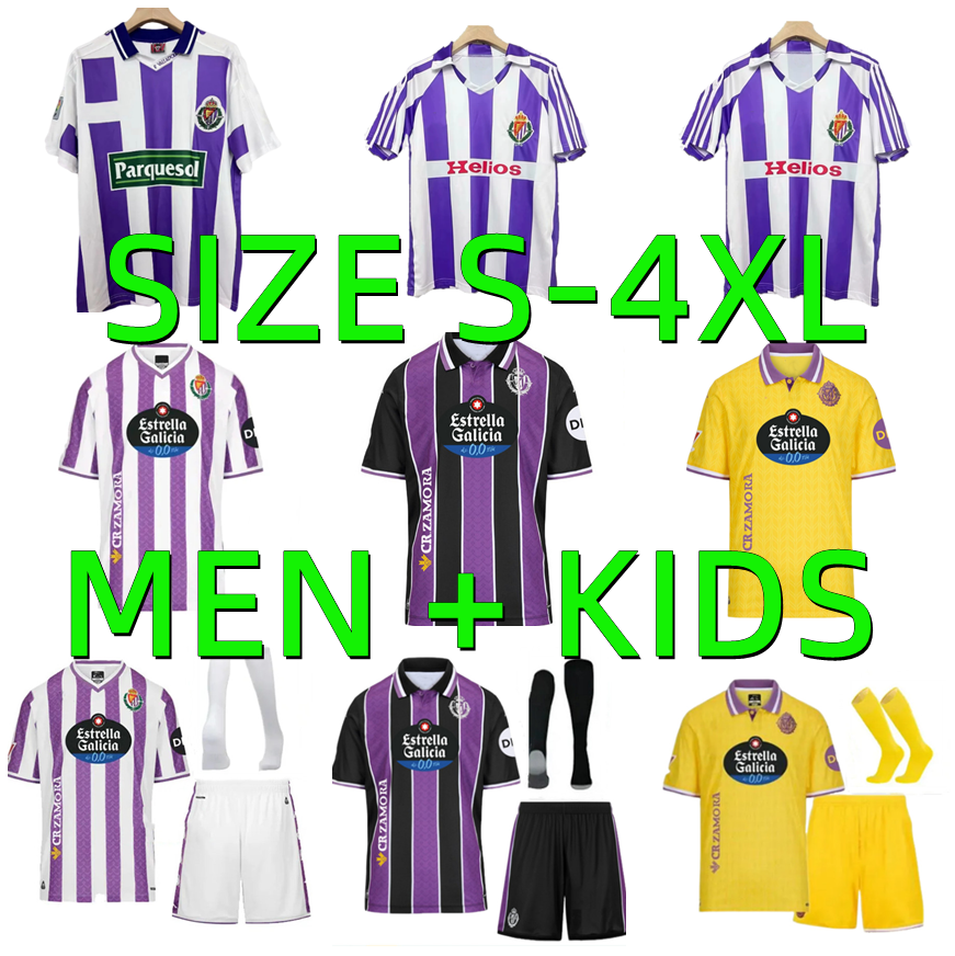 25 26 Real Valladolid soccer jerseys 1984 1995 1996 Retro OSCAR PLANO 2025 2026 Plano L. Olaza R.Alcaraz I.SANCHEZ MARCOS camisetas de futbol men kids kit football shirts