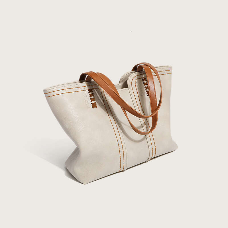 Versatile Korean Style New Fashion Simple Tote Capacity Shoulder Handbag Commuter Large Bag for Women