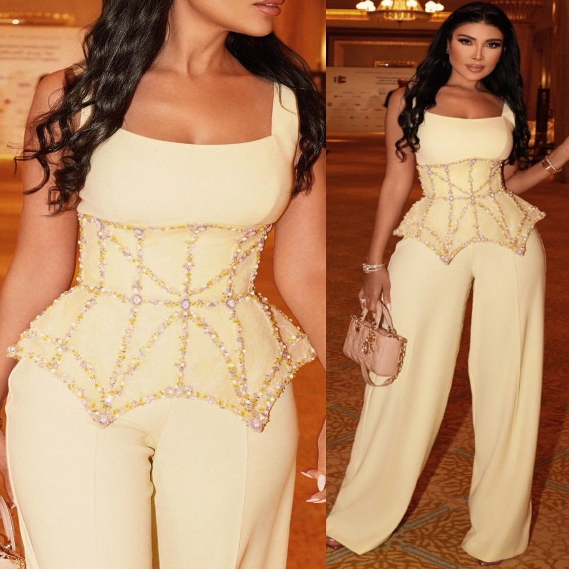 Cream Sheath Prom Jumpsuits Dresses 2025 Beaded Crystals Satin Evening Formal Party Second Birthday Engagement Gowns Plus Size Dress For Special Occas