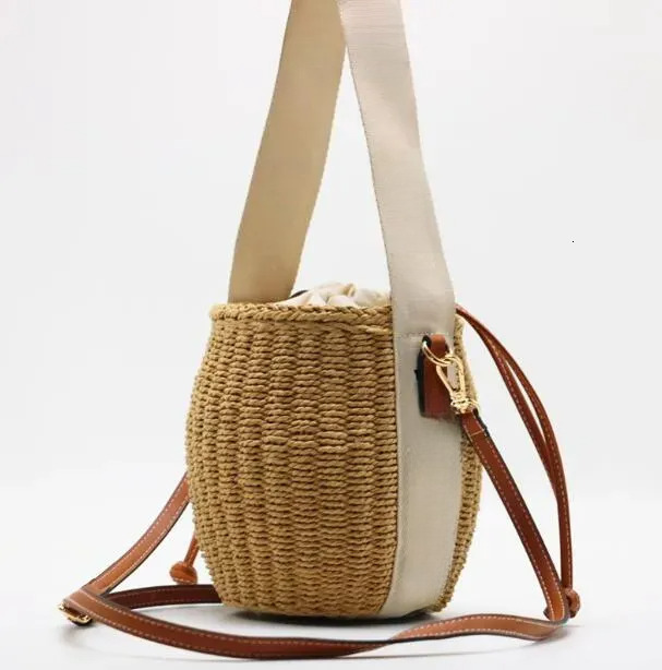 Shopping Bags designer handbags Shoulder bags Cross body Fashion Tote Purse Lady Straw Woven shopping Summer beach bucket bag Luxury Bag women sac Luxe