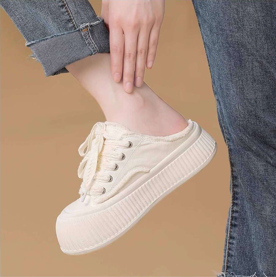 Jifffl Canvas Sneakers for Women - Breathable All Seasons Slip-On Shoes