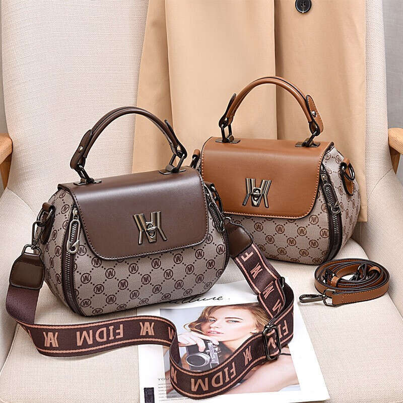 2025 New Women's Single Shoulder Bag Middle-aged and Elderly Women Gift for Mom Printed Handbag