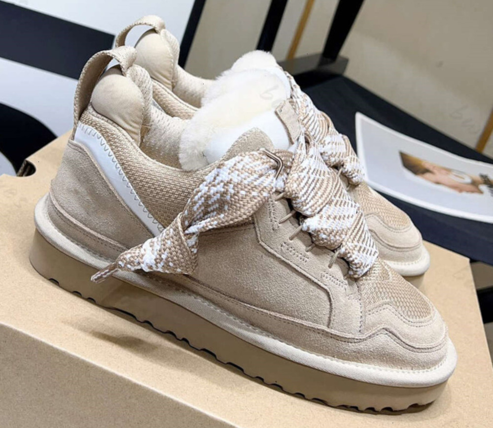 designer lowmel boots trainers casual shoes sneakers womens baskets sand wool sheepskin winter canvas cold genuine leather suede runner phqz