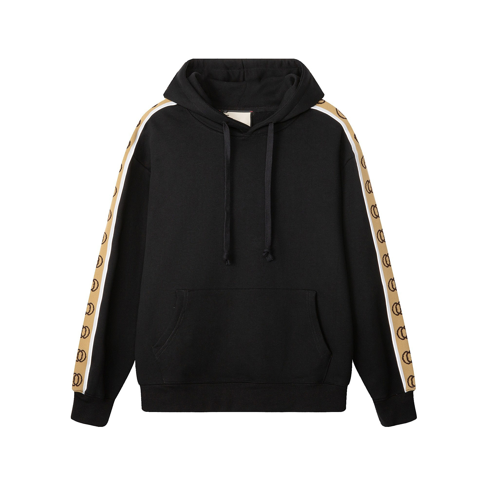 High quality designer men's hoodie new classic hooded hoodie side woven embroidery splicing fashionable and versatile for both men and women