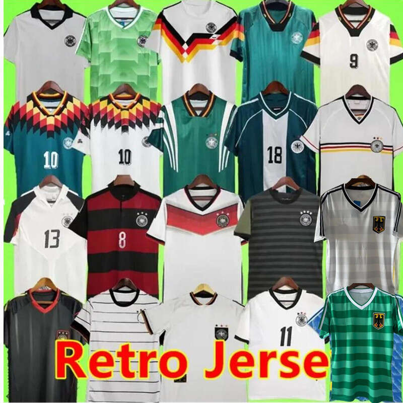 Germany mens Retro Soccer Jersey home away KLINSMANN Matthias football shirts KALKBRENNER Littbarski BALLACK 82 88 92 94 96 98 02 2004 2010 14 88 98 94
