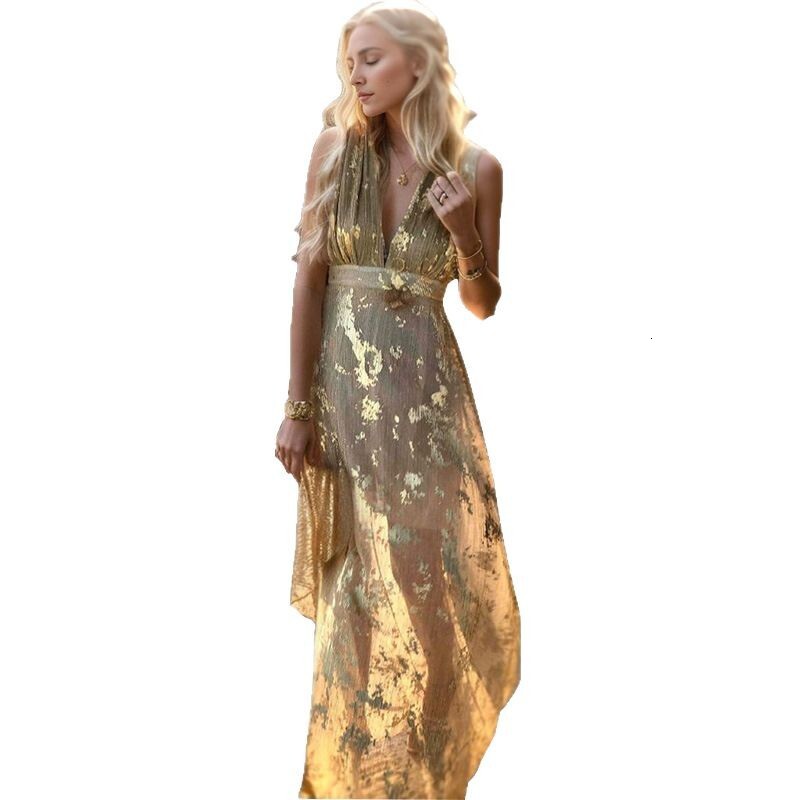 Summer 2025 European and American new women's S dress sexy V-neck lace up dress trend new designer dress