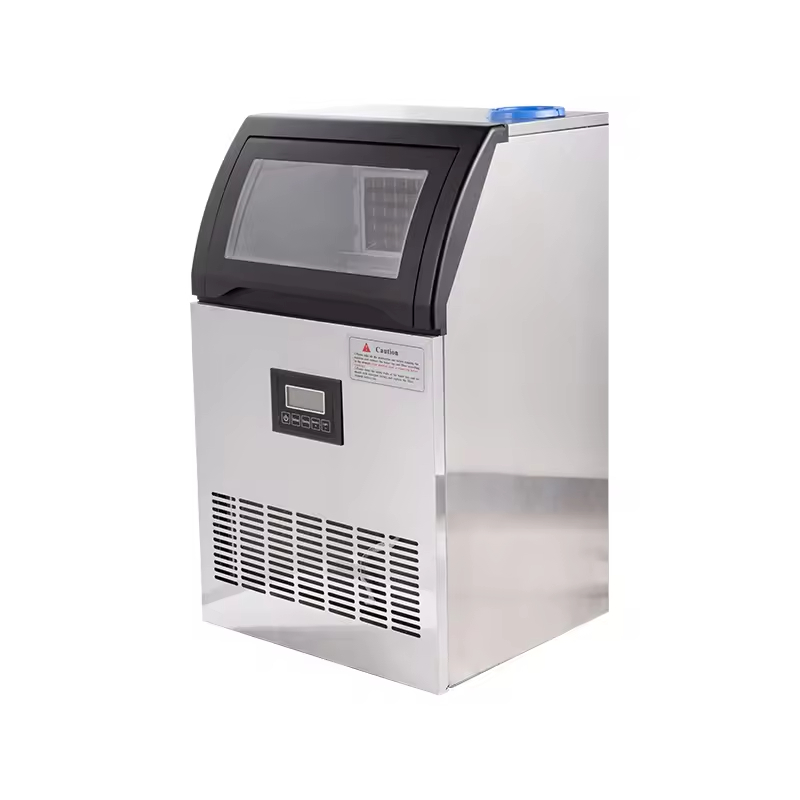 commercial automatic ice maker machine stainless steel countertop cube ice maker for milk tea shop restaurant supermarket sushi bar high speed