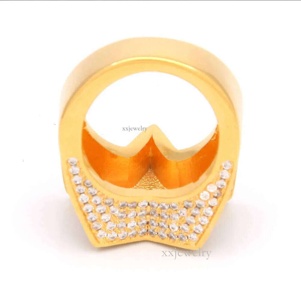 men's passed GRA Dia Five-pointed Men's star Hip Hop trendy moissanite dia gold sterling sier cuban women ring