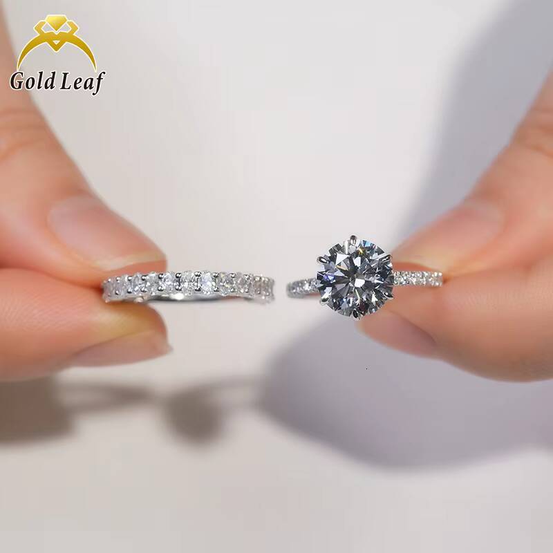 IGI GIA 1ct 2ct 3ct D VVS Lab Grown Diamond 18K Ring Round Cut Cultivated Diamond for Girls Festival Gifts
