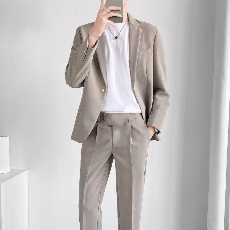 k1500 Men's Casual Suit Jacket - Stylish & Mature Lightweight Top