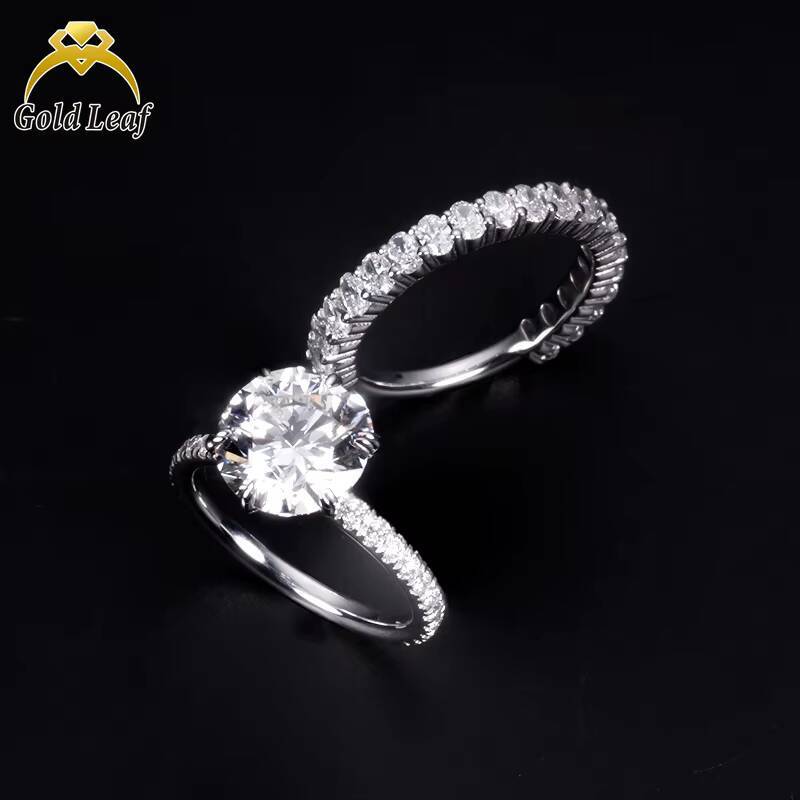 IGI GIA 1ct 2ct 3ct D VVS Lab Grown Diamond 18K Ring Round Cut Cultivated Diamond for Girls Festival Gifts
