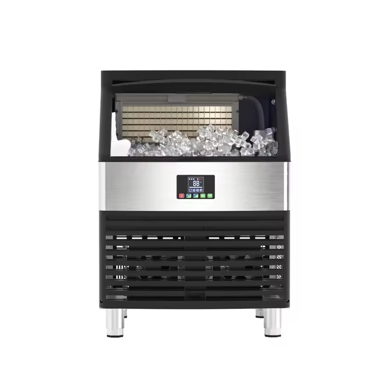 commercial automatic ice maker machine stainless steel countertop cube ice maker for milk tea shop restaurant supermarket sushi bar high speed