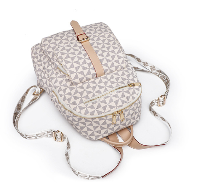 Free shipping design backpack for women new autumn and winter fashion trend schoolbag printed large-capacity casual travel bag men's and women 