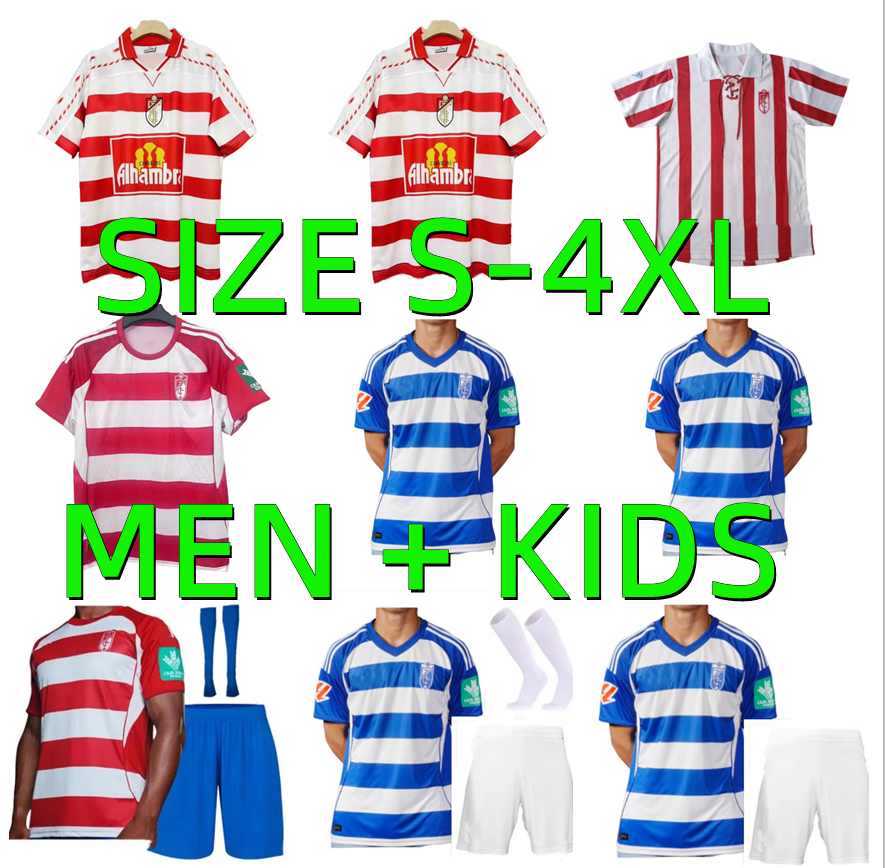 25 26 Granada CF soccer jerseys 2025 2026 L.WILLIAMS STOICHKOV BOYE M.TRIGUEROS WEISSMAN HONGLA INSUA RUIZ LAMA 1997 1998 2005 2006 RETRO football shirts Men kids kit