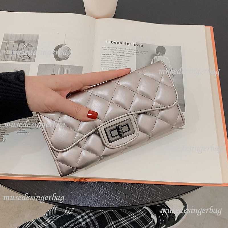 Luxury Brand Designer Purse Luxury Wallet 2025 New Quilted Soft Leather Long Coin Purse Large Capacity Niche Design Wallet Handbag