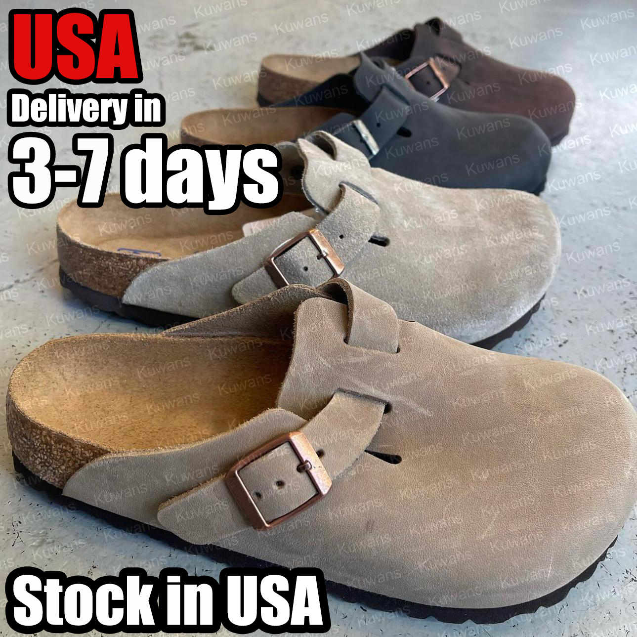 Designer Clogs Sandals Clog Slippers Cork Flat High Quality Fashion Summer Genuine Leather Slide Favourite Beach Casual Shoes Women Men Size 35-46