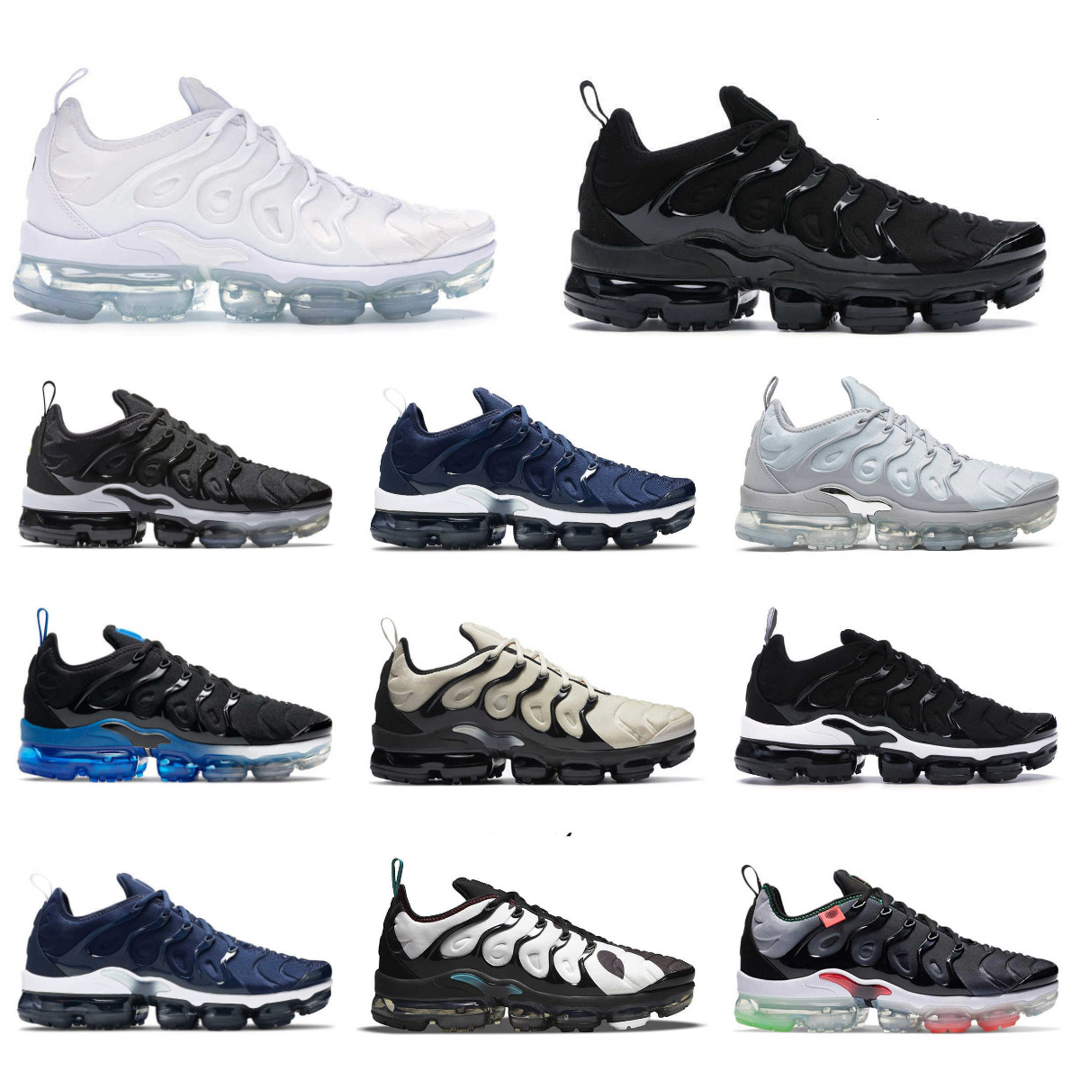 Trainers Plus Tn Sports Shoes Vapormmaxs Men Women Tns Requin All Black Griffey Reflective Grey Triple White Blue Outdoor Designer Orange Gradients Since Sneakers