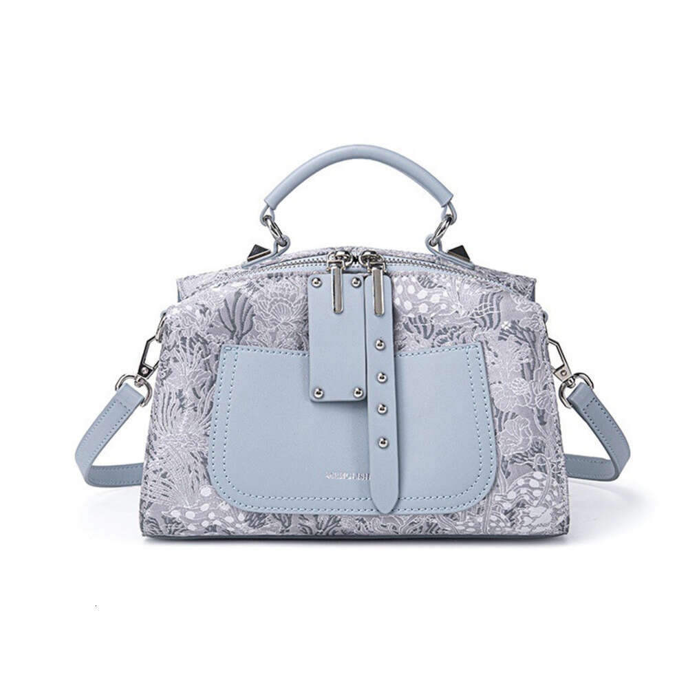 2025 New Classic Monogram Handbag Boston Pillow for Women Commuting Fashion Simple Shoulder Crossbody Bag