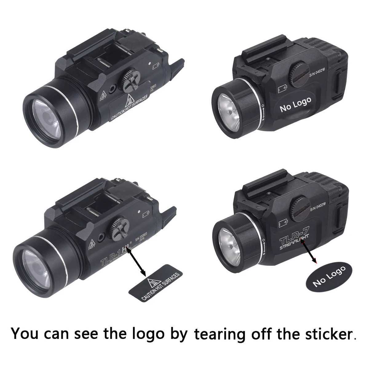 1 Tactical Airsoft Weapons Scout Light TLR-1 TLR-1HL TLR-3 TLR-4 TLR-7 TLR-8 LED Pistol Gun Flashlight Spotlight Lamp Torch Z250802