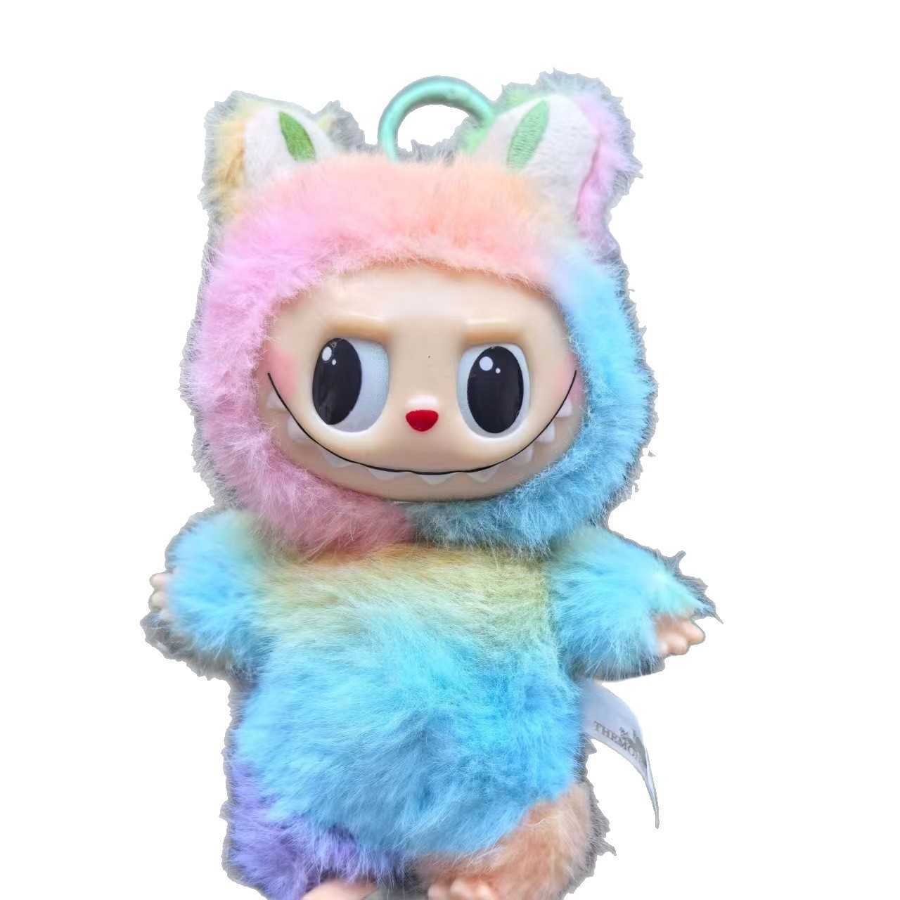 Bubble Mart Labubu Plush Pendant National Edition Fourth Generation Labubu Black Doll Series Blind Bag Blind Box L250802