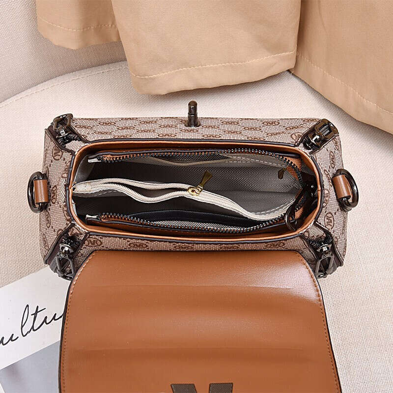 2025 New Women's Single Shoulder Bag Middle-aged and Elderly Women Gift for Mom Printed Handbag