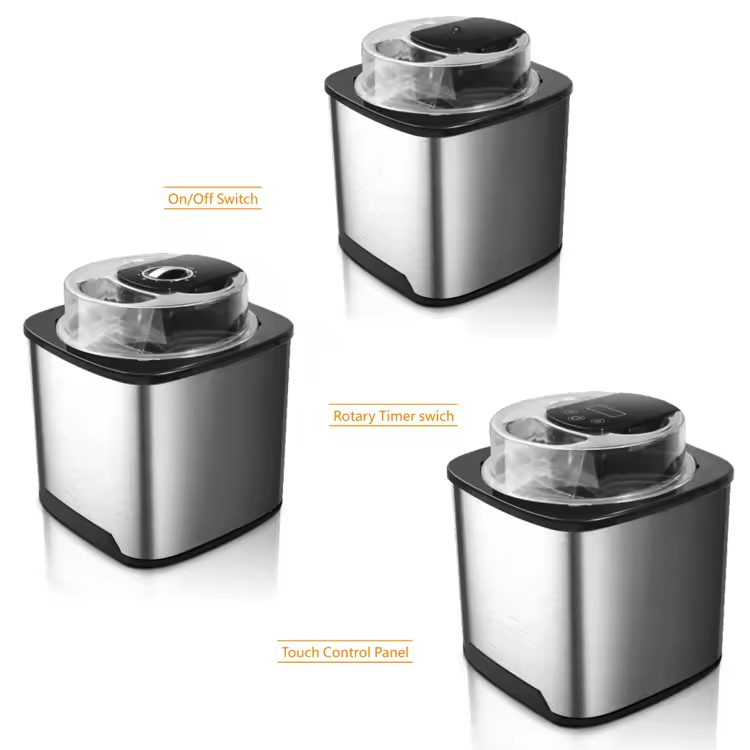 electric ice cream maker machine 12W 2L big capacity stainless steel household small kitchen appliances portable frozen yogurt machine
