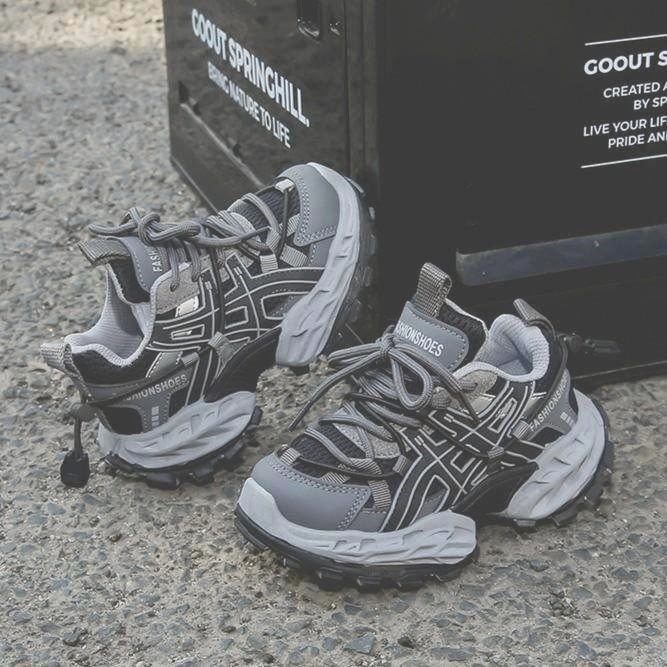 free shipping for designer Kid's Shoes New Spring and Autumn style mesh sports shoes for boys and girls, thick-soled dad shoes for children