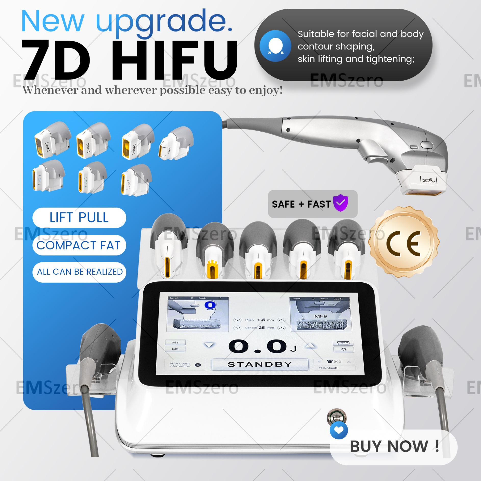 Hifu High-Intensity Focused Ultrasound Face Lift HIFU Skin Tightening Wrinkle Removal Machine Ultrasound Skin Rejuvenation