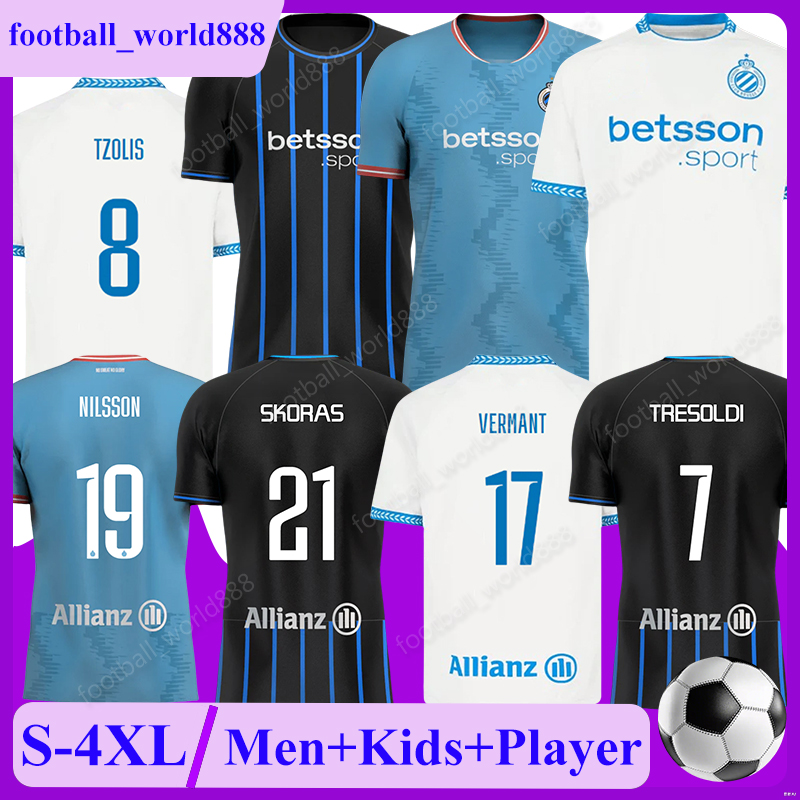 4XL Club Brugge 25 26 Soccer Jerseys TZOLIS NILSSON 2025 Football Shirts SKORAS VERMANT football kits TRESOLDI CAMPBELL VANAKEN JASHARI Men Kids full Kits Socks Sets