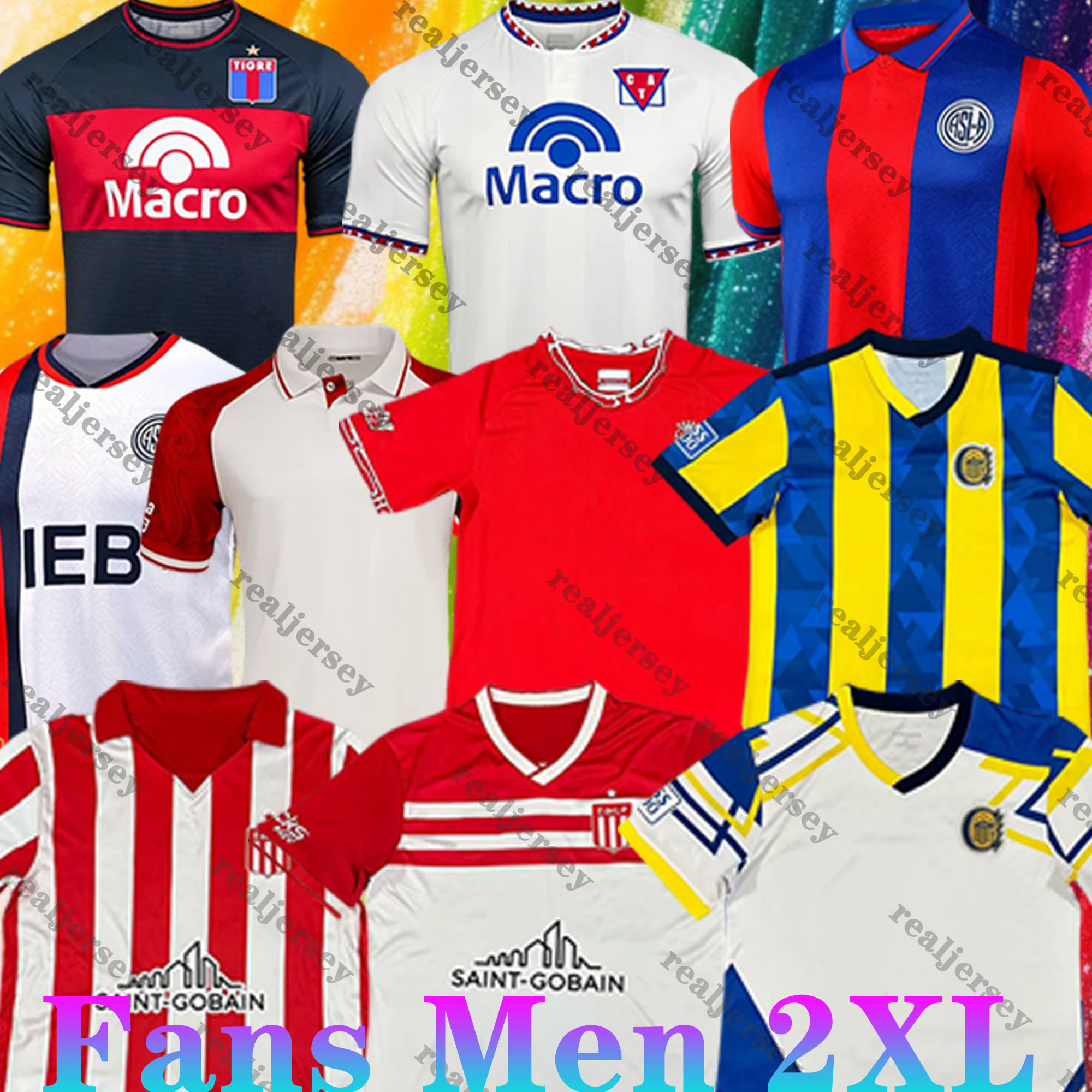 25 26 San Lorenzo Soccer Jerseys Huracan CA Velez Sarsfield Estudiantes de La Plata 2025 2026 men Uniforms football shirts Club Atletico Tigre Rosario Central Lanus