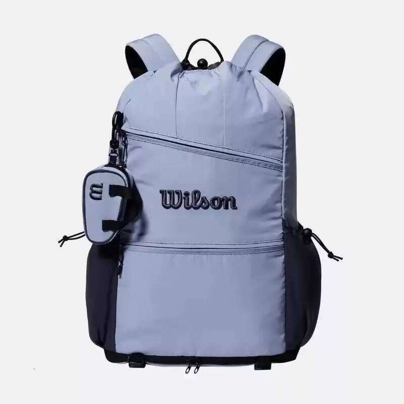 Tennis Racket Large Capacity Badminton Sports Backpack Drawstring Leisure Travel Bag With Mini Pocket for Men