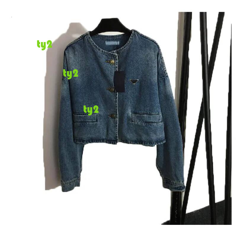 Top Jacket Designer Women Denim Jackets Slim Style Parkas For Lady With Letter Zippers Button Budge Spring Autumn Coat Jeans Fashion Windbreaker 50