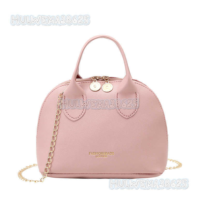 Shell Bag Womens 2025 New Handbag Simple and Versatile Zipper Single Shoulder Diagonal Small Bag H250804