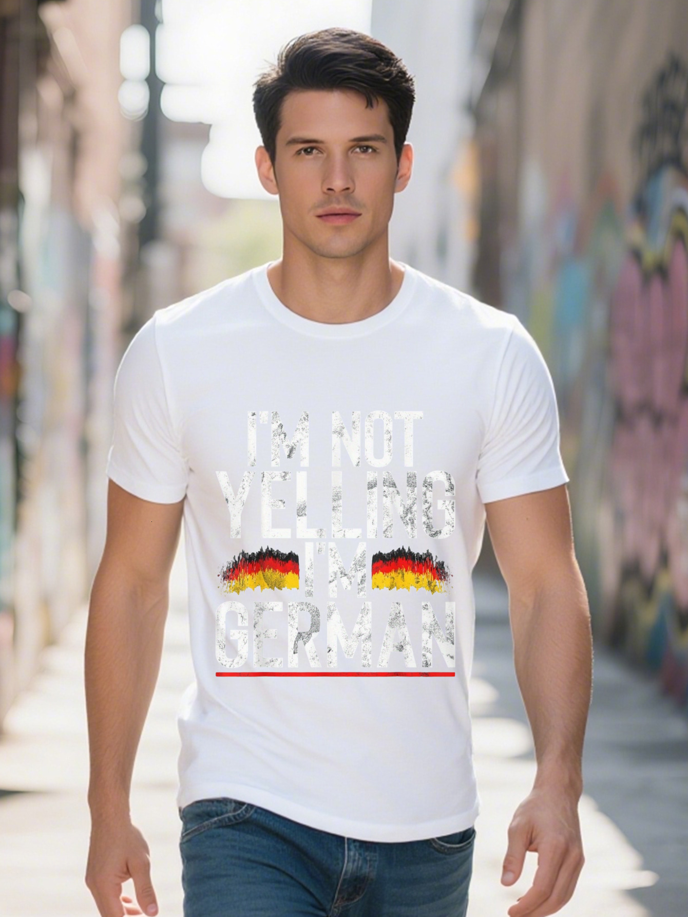 Not Yelling Im Funny German T-Shirt dae15