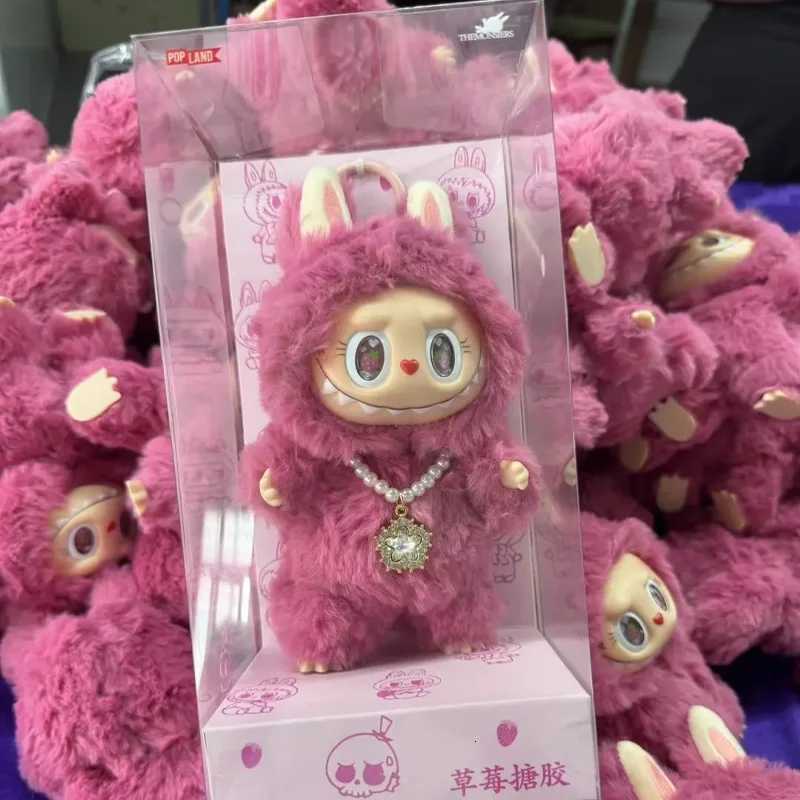 Monster Labubu Mokoko Strawberry Sweet Plush Blind Box Custi Version Doll Backpack Pendant Mystery Box Surprise Gifts Y250621