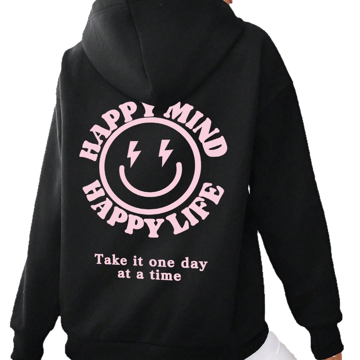 Free shipping designer New Hooded Sweatshirt happymind Hoodie Plain Letter Sweatshirt Oversized Hoodie High quality clothing