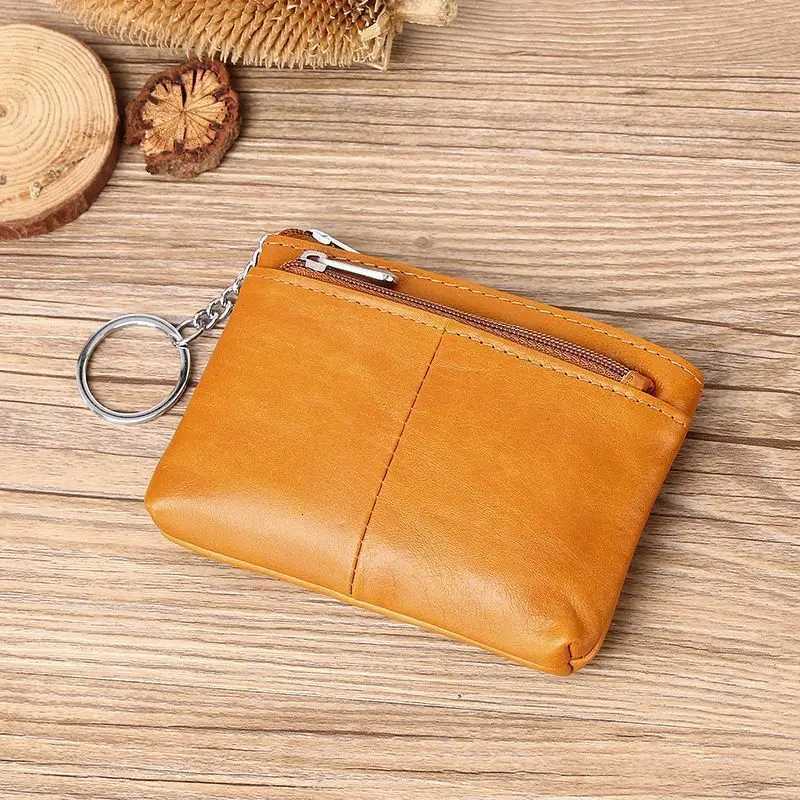 Handmade small change bag business card bag simple zipper drivers license bag bus card mini key bag. G250802