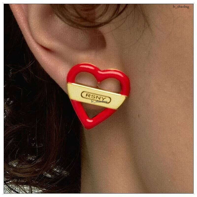 DHcollections Valentine's Day City Heart for Women Niche Design High-end New Trendy Stud Earrings Qixi Gift