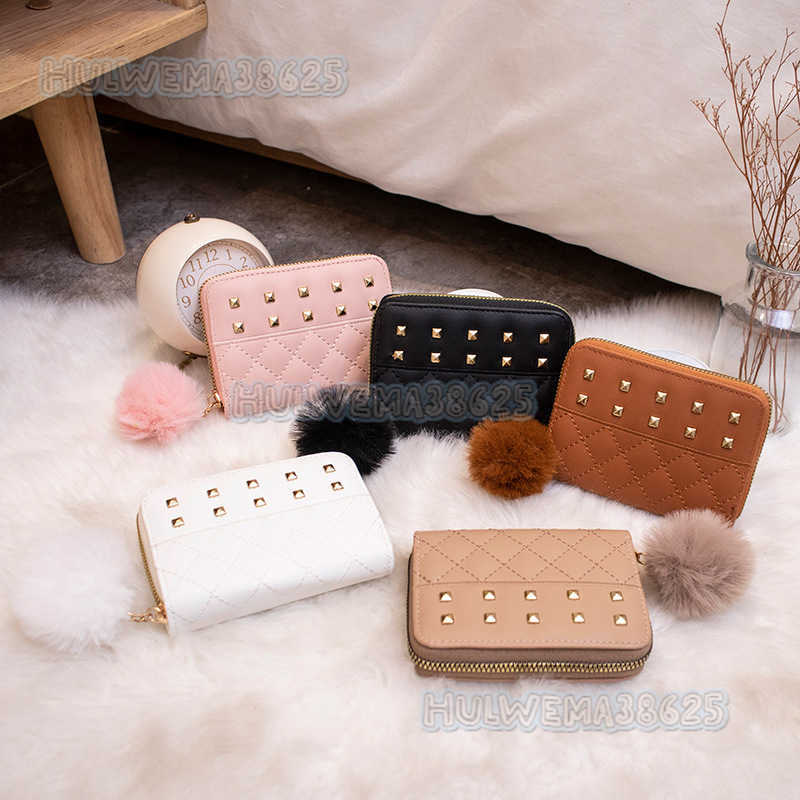 2025 New Fashion Womens Wallet Clutch Short Coin Purse Quilted Decor Card Holder H250804
